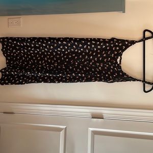 Billabong floral black midi dress